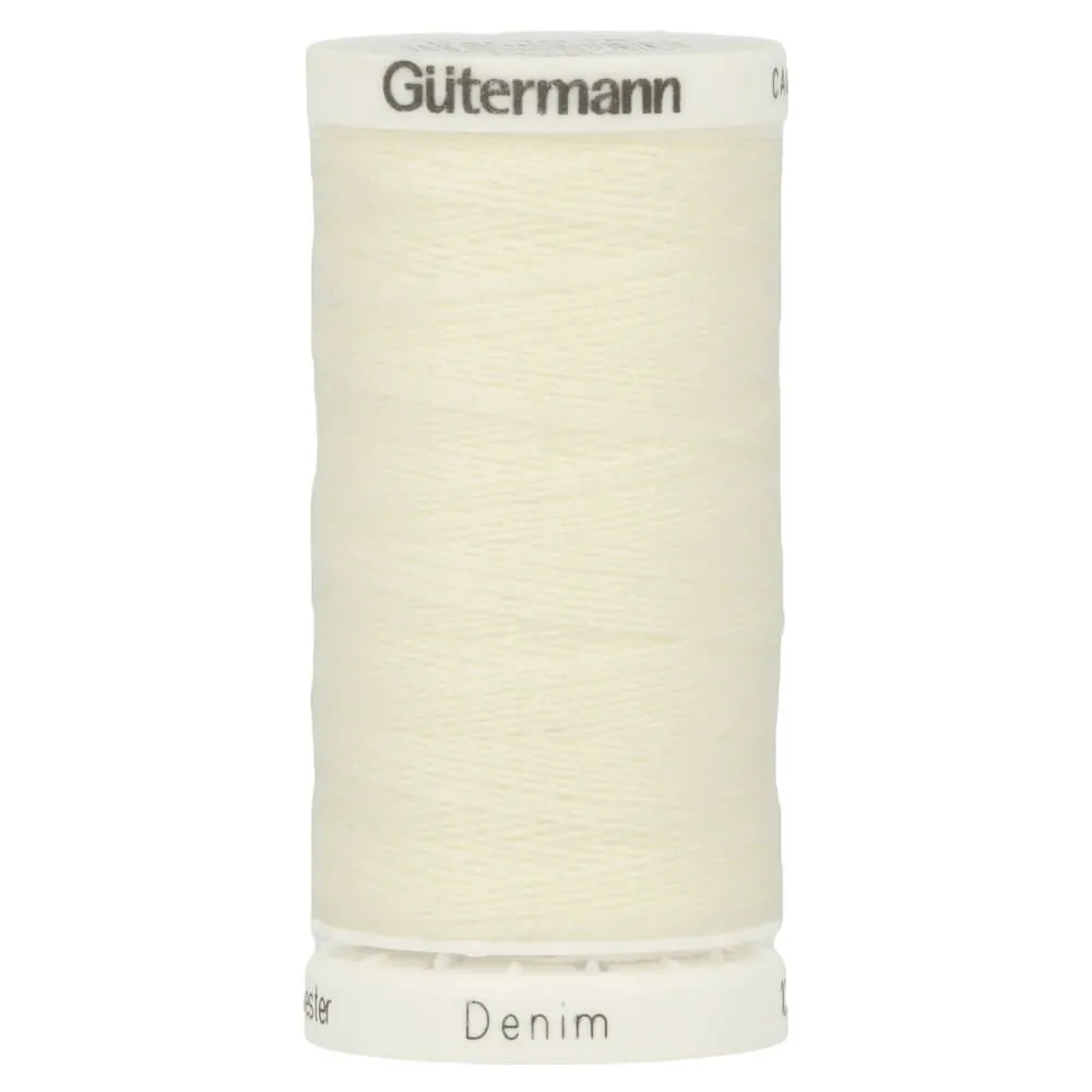 Gütermann jeans (denim) naaigaren  - 100 meter- col. 1016 - ecru